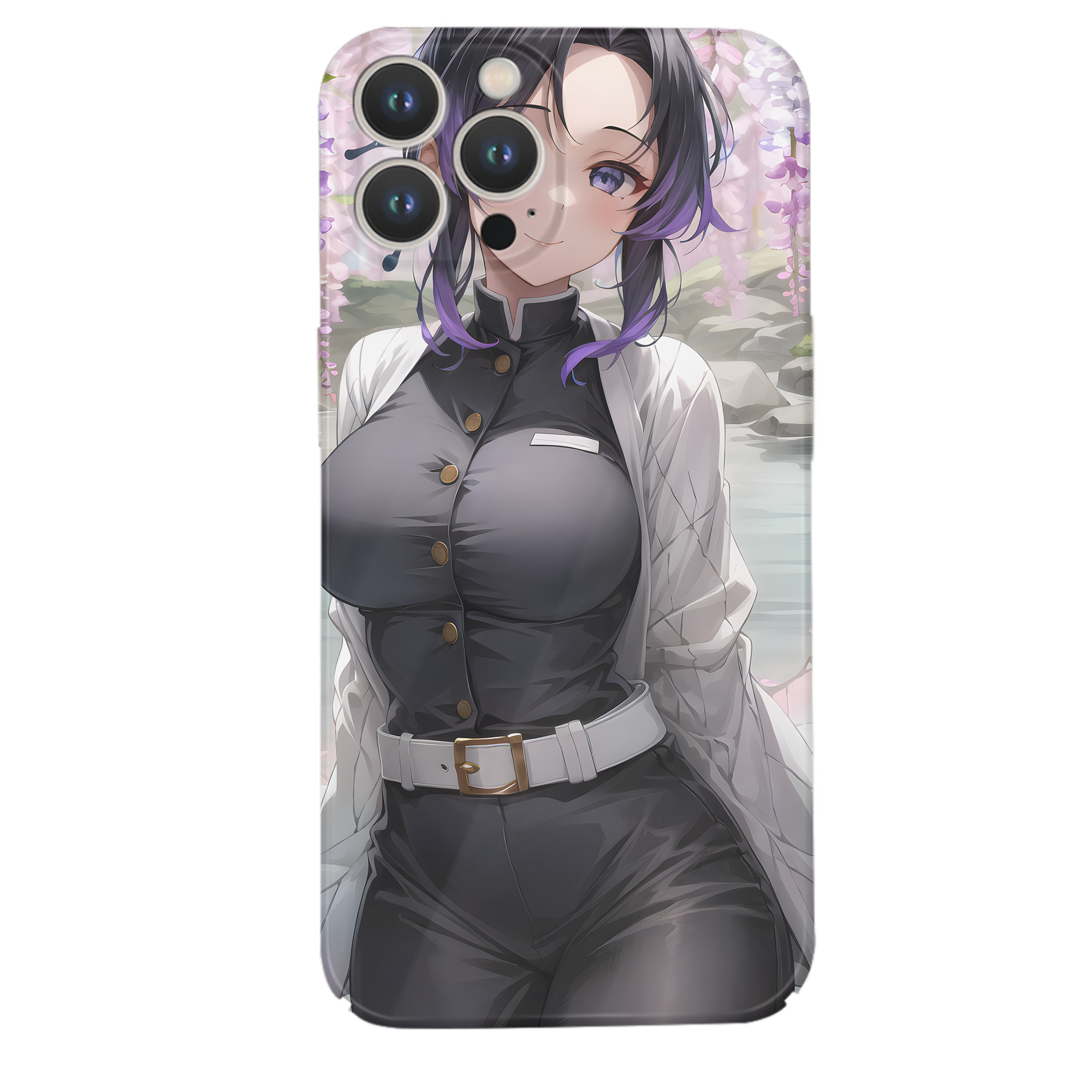 （画像用） 鬼滅の刃（きめつのやいば）蟲柱-胡蝶 しのぶ／こちょう しのぶ Kochou Shinobu 【iPhone 14シリーズ対応】ハードケース